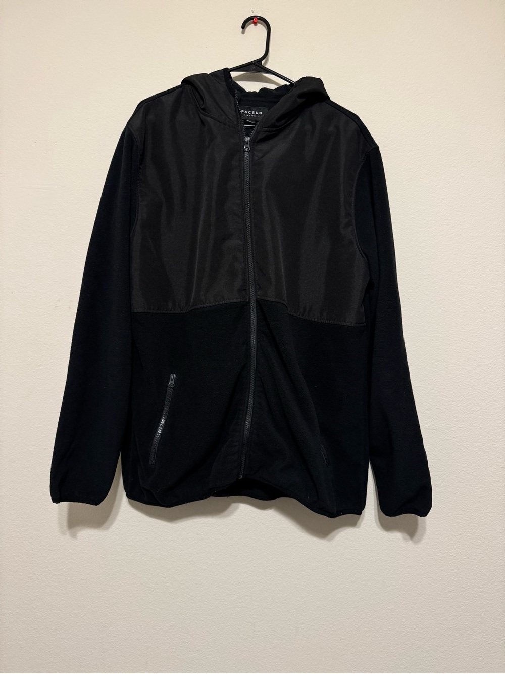 PacSun Black Zip-Up Hooded Jacket